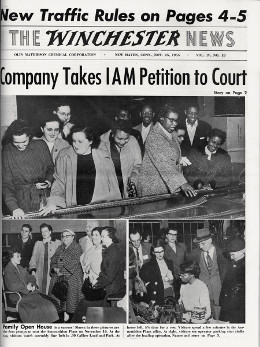 Article: The Winchester News, November 25, 1955 (Headline: Company Takes IAM petition to court) 