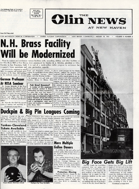Newspaper: The Olin News at New haven- April 18, 1961