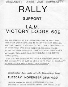 Flyer: RALLY Support I.A.M. Victory Lodge 609
